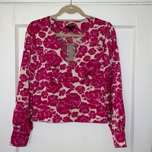 J. Crew Pink Silk Blouse NWT